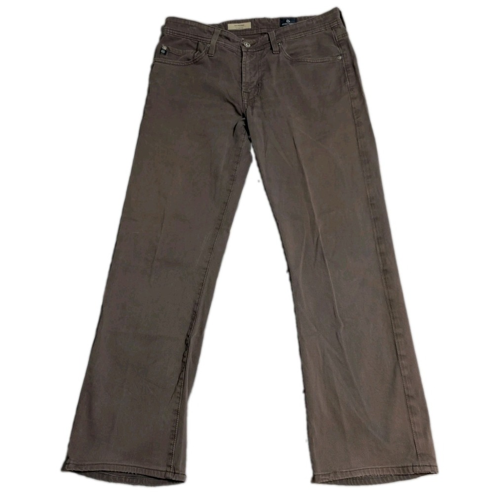AG Adriano Goldschmied Protege Straight Leg‎ Jeans Mens 29x27 Brown Stretch USA